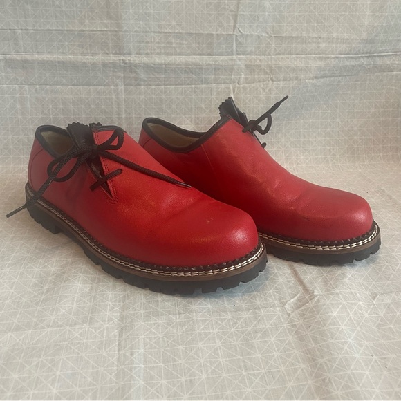 Gwandler 1896 Red Leather Lederhosen Oktoberfest Shoes 42 main image 7